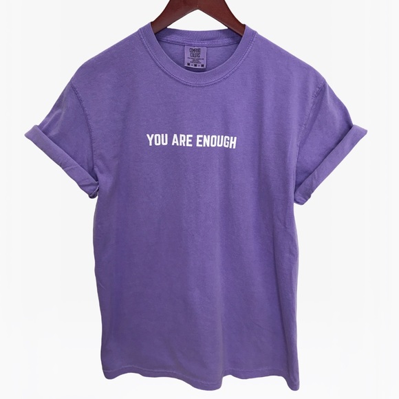 YOU ARE ENOUGH Unisex Adult 100% Cotton T-Shirts - Various - Picture 13 of 16